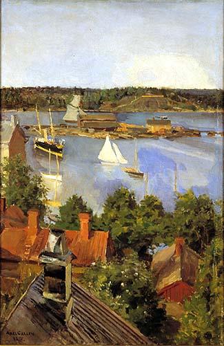 Akseli Gallen-Kallela View from North Quay oil painting picture